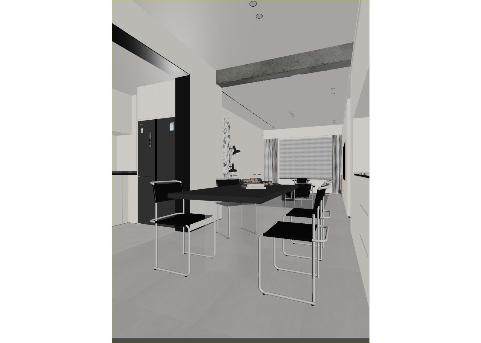 现代开放式厨房3D模型下载【ID:1214790803】