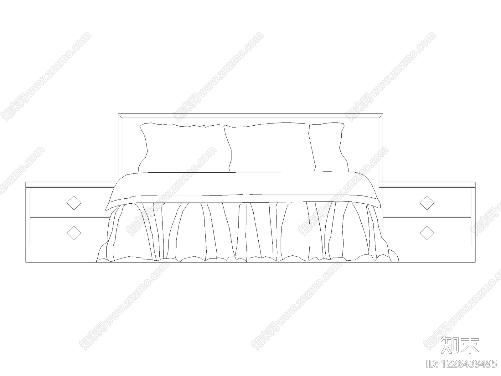 床CAD图纸