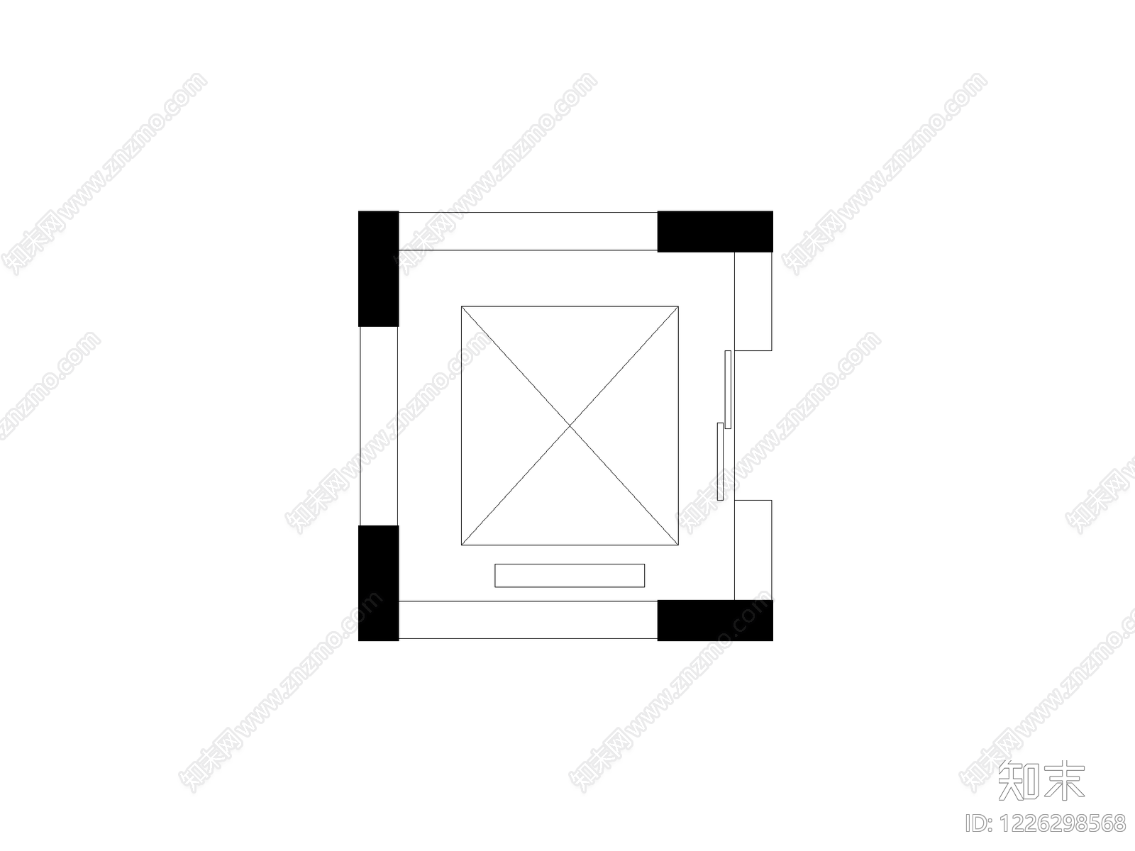 新中式,中式钢结构楼梯CAD图纸