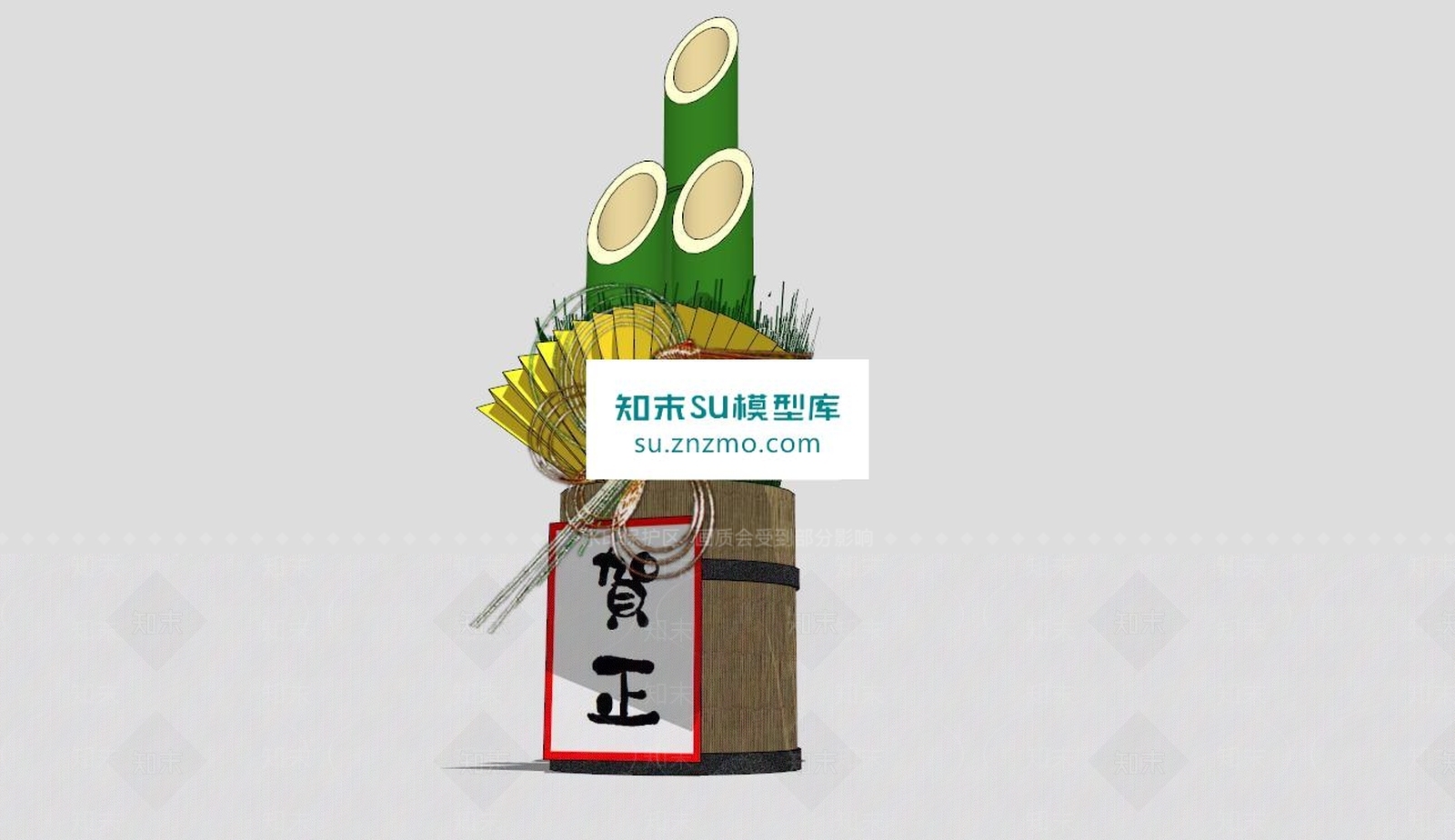 日式饰品SU模型下载【ID:170620139】