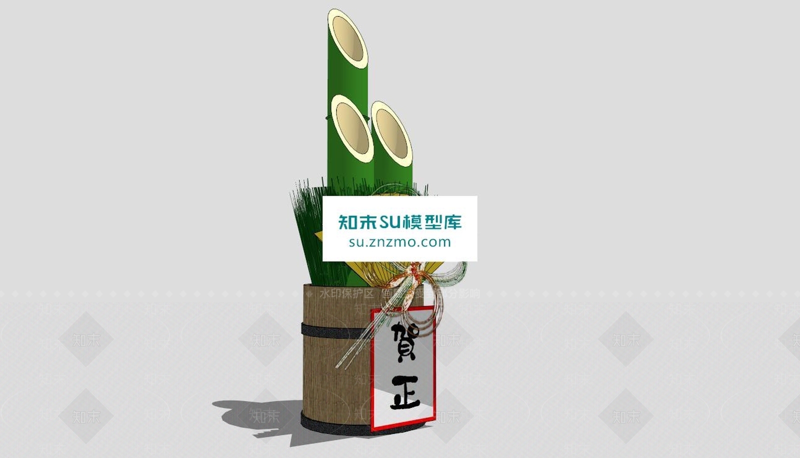 日式饰品SU模型下载【ID:170620139】