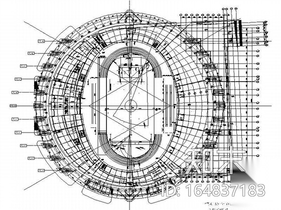 [江苏]某体育会展中心装饰工程图cad施工图下载【ID:164837183】