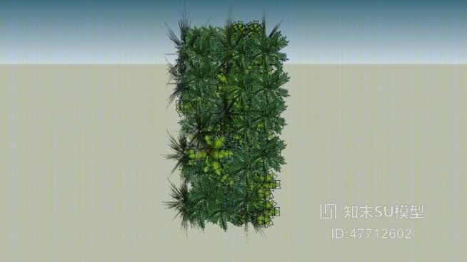 绿植墙SU模型下载【ID:47712602】