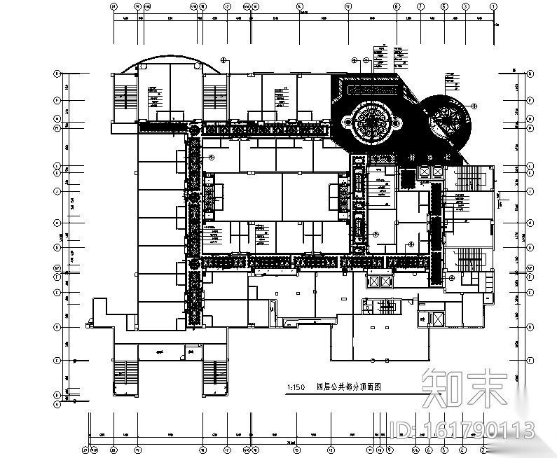 欧式风格会所KTV空间设计施工图（附效果图）cad施工图下载【ID:161790113】