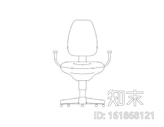 四个老板椅图块cad施工图下载【ID:161868121】