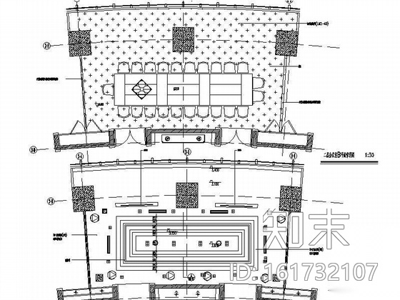 [上海]两套会议室装饰装修图cad施工图下载【ID:161732107】