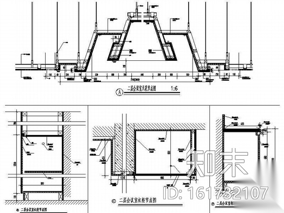 [上海]两套会议室装饰装修图cad施工图下载【ID:161732107】