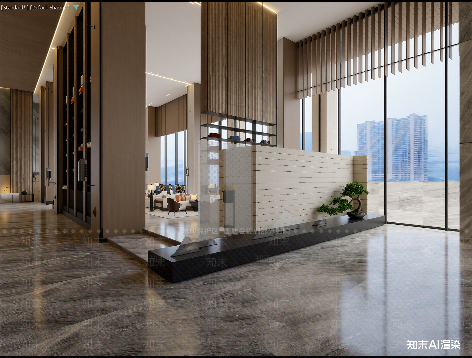 现代售楼处3D模型下载【ID:1213877507】
