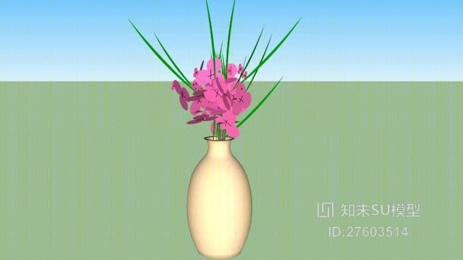 花瓶SU模型下载【ID:919312918】