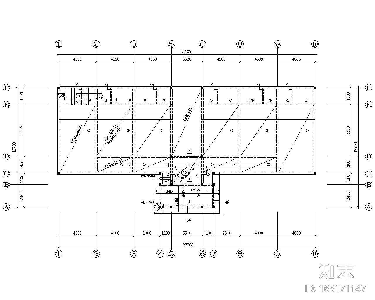 某二层敬老院砌体结构施工图（CAD）cad施工图下载【ID:165171147】