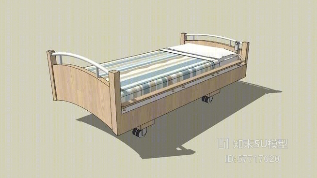 现代病床SU模型下载【ID:57717020】
