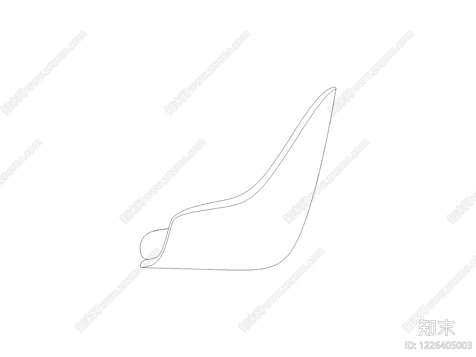 椅子cad施工图下载【ID:1226405003】