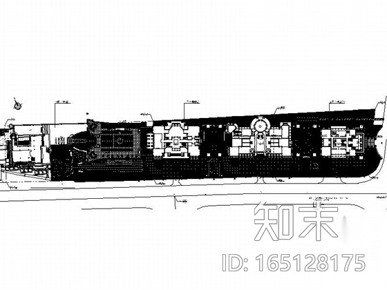 [大连]雅致庭院外围设计施工图（较详细）cad施工图下载【ID:165128175】