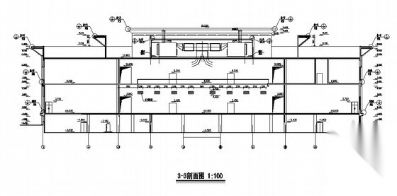 [新疆]某大学框架结构礼堂建筑施工图施工图下载【ID:167220105】