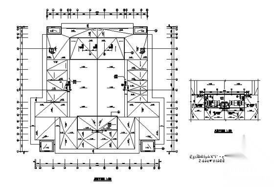 [新疆]某大学框架结构礼堂建筑施工图施工图下载【ID:167220105】