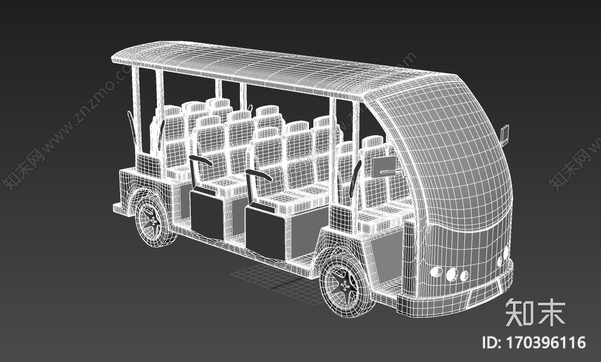 公园摆渡车CG模型下载【ID:170396116】