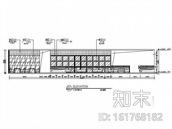 [原创]青花瓷般明净素雅火锅店CAD施工图（含实景照片）cad施工图下载【ID:161768182】