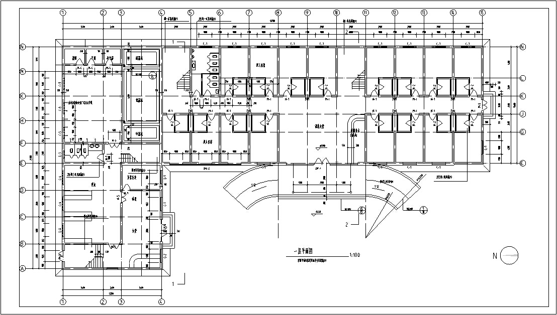 5套现代多层宾馆酒店建筑设计施工图CADcad施工图下载【ID:165425161】