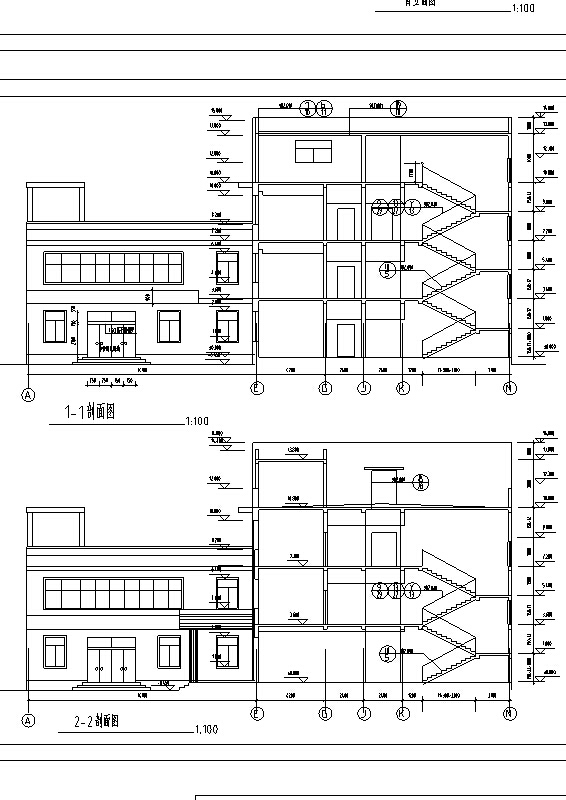 5套现代多层宾馆酒店建筑设计施工图CADcad施工图下载【ID:151517159】