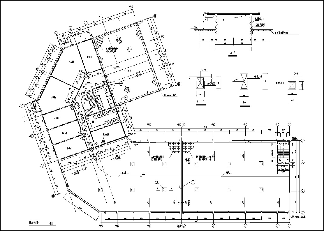 5套现代多层宾馆酒店建筑设计施工图CADcad施工图下载【ID:151517159】