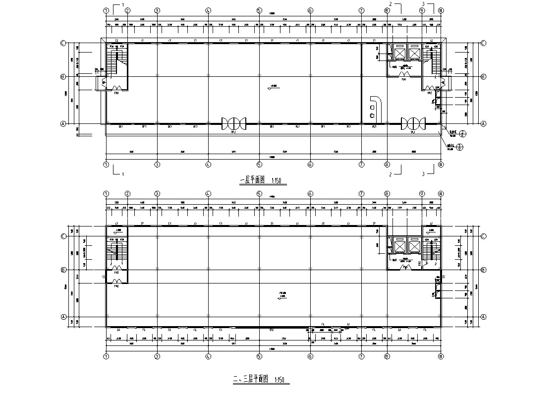 5套现代多层宾馆酒店建筑设计施工图CADcad施工图下载【ID:165425161】