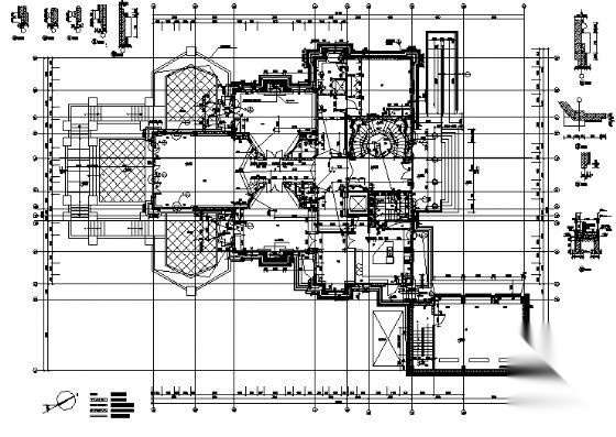 某三层意式别墅建筑施工图cad施工图下载【ID:149920193】