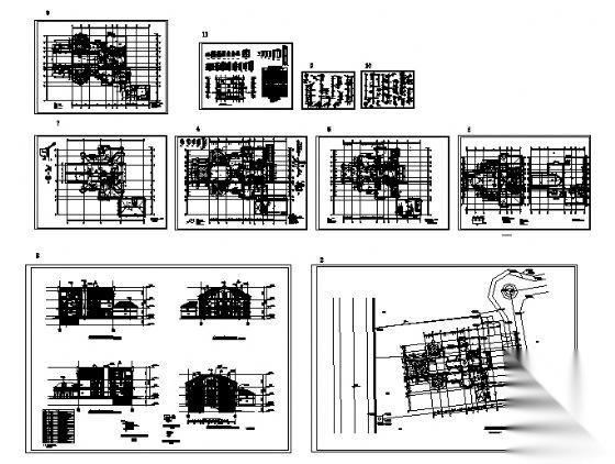 某三层意式别墅建筑施工图cad施工图下载【ID:149920193】