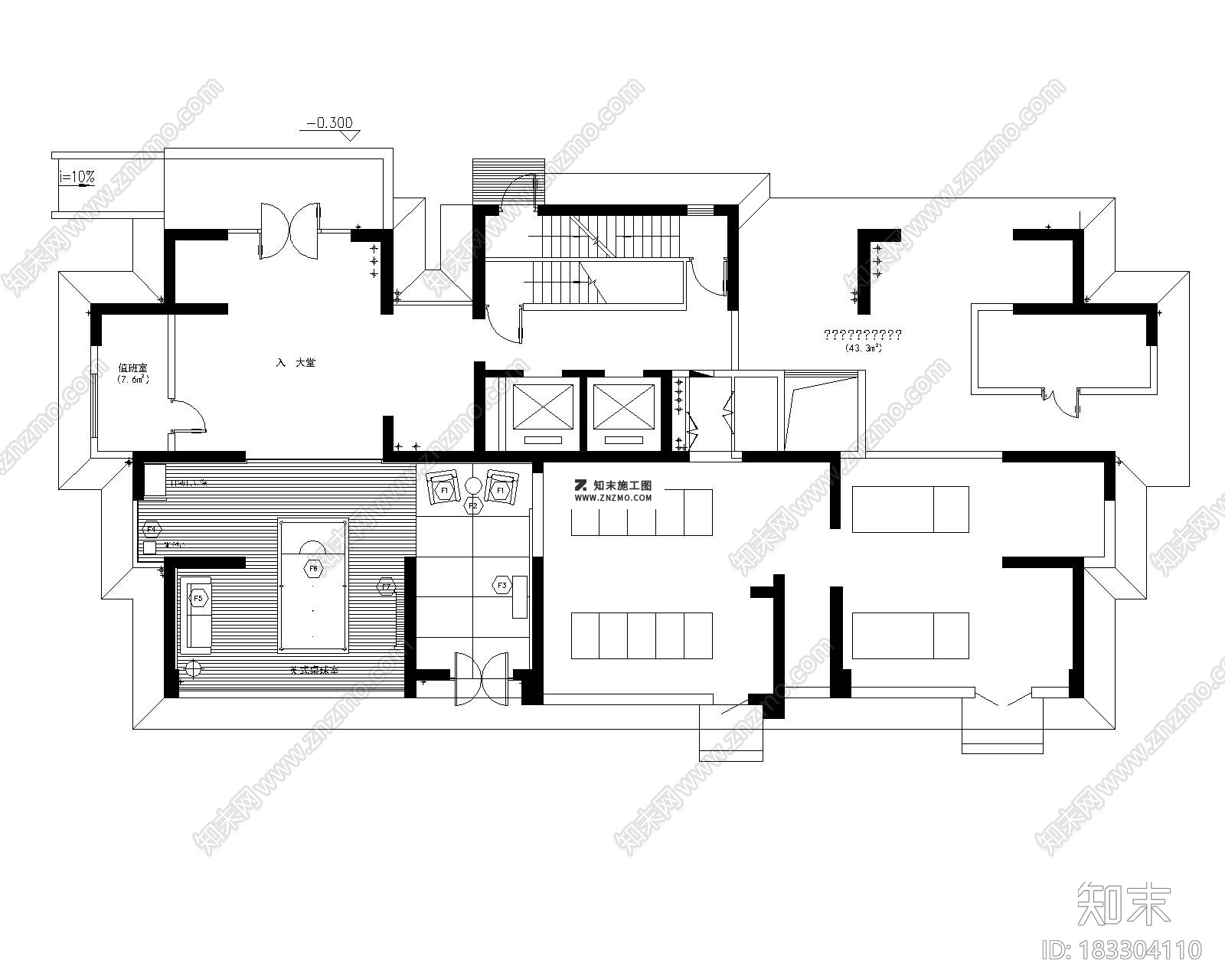 户型图材料样板及物料表施工图CAD下载施工图下载【ID:183304110】