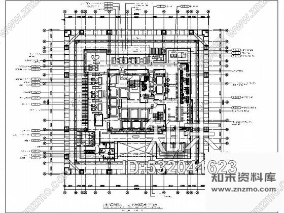 施工图北京CBD某高端酒店休闲吧施工图含实景施工图下载【ID:532041623】
