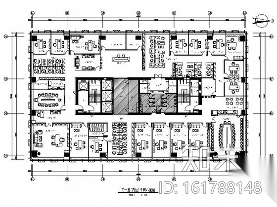 [深圳]现代综合型投资集团办公楼室内装修施工图施工图下载【ID:161788148】
