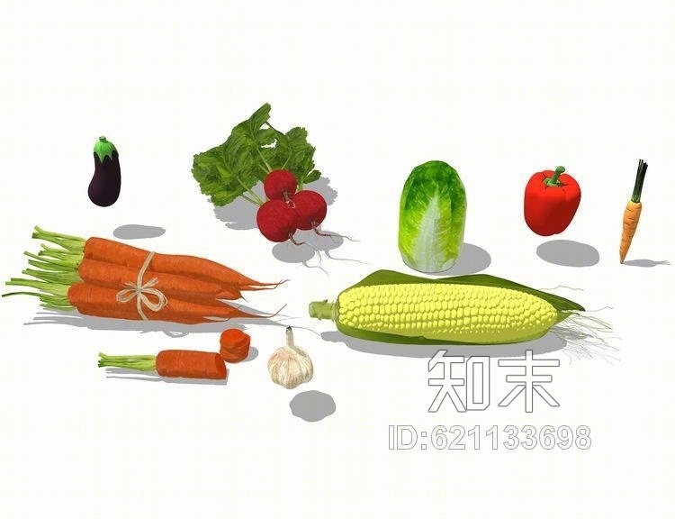 蔬菜瓜果SU模型下载【ID:621133698】