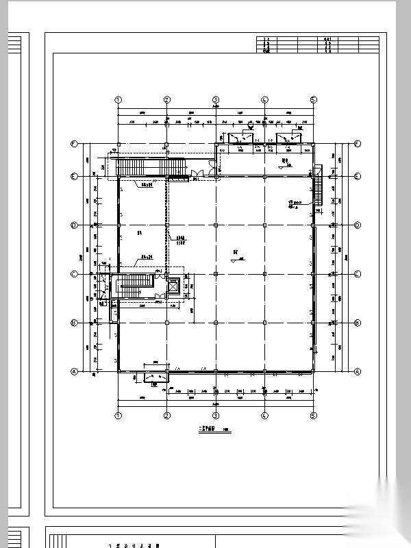 某大学综合食堂建筑设计施工图CADcad施工图下载【ID:166711111】