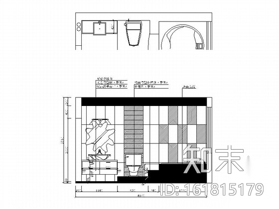 [上海]精品现代风格三居室室内装修施工图（含效果）施工图下载【ID:161815179】