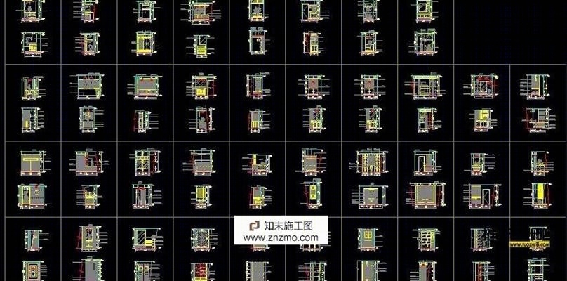 玄关大全施工图下载【ID:36905163】