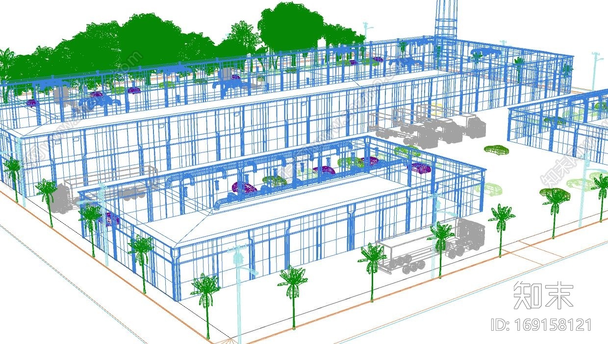 运输工厂CG模型下载【ID:169158121】