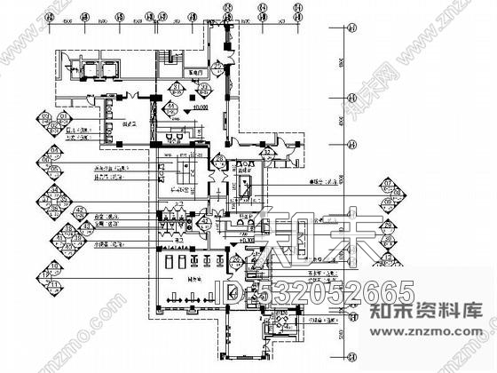 施工图天津某酒店娱乐休闲区装修图cad施工图下载【ID:532052665】