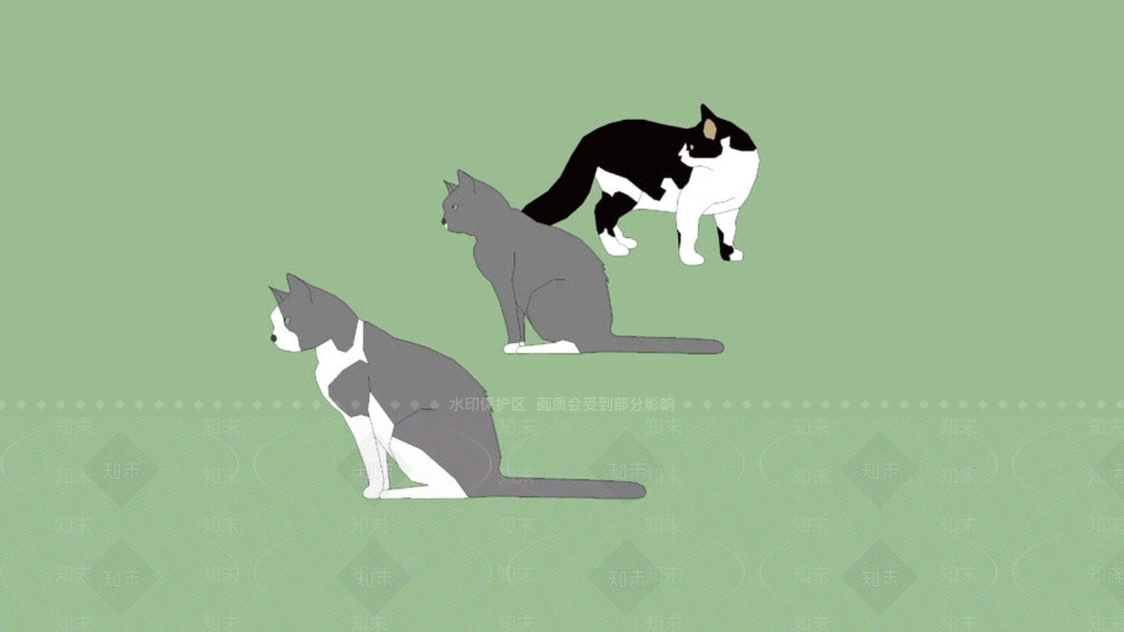 猫SU模型下载【ID:1162349625】