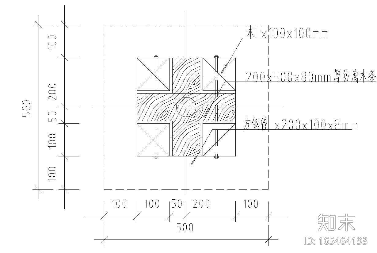 园林景观节点详图|廊架施工图设计四施工图下载【ID:165464193】