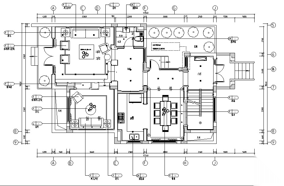 欧式风格三层双拼别墅设计施工图（附效果图+模型）施工图下载【ID:160474174】