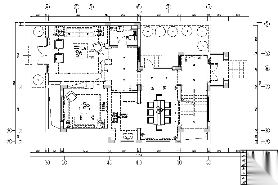 欧式风格三层双拼别墅设计施工图（附效果图+模型）施工图下载【ID:160474174】