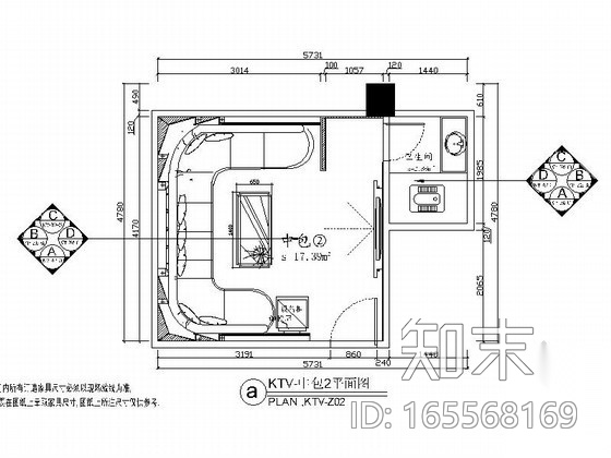 豪华KTV包厢室内装修图Ⅴ施工图下载【ID:165568169】