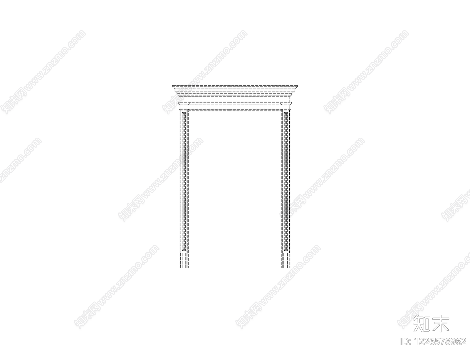 现代门CAD图纸