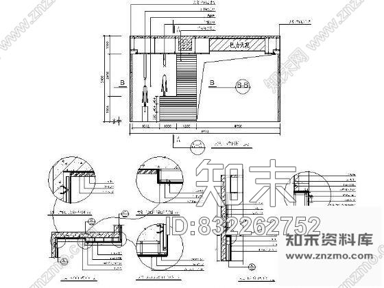 图块/节点写字楼大堂B立面详图cad施工图下载【ID:832262752】