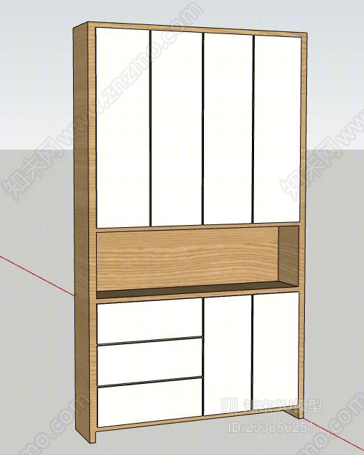 玄关柜SU模型下载【ID:233856251】