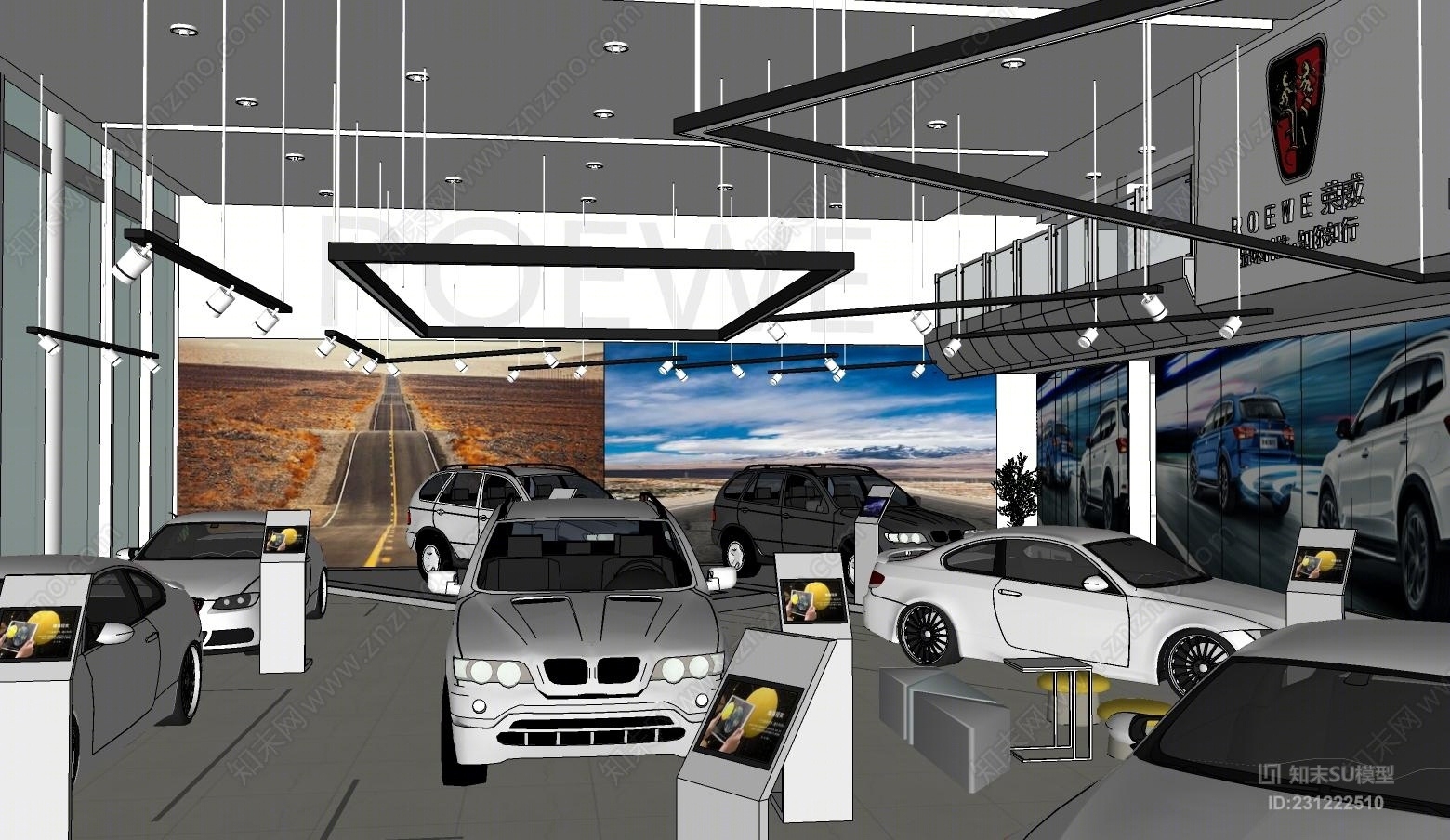 汽车4S店SU模型下载【ID:231222510】