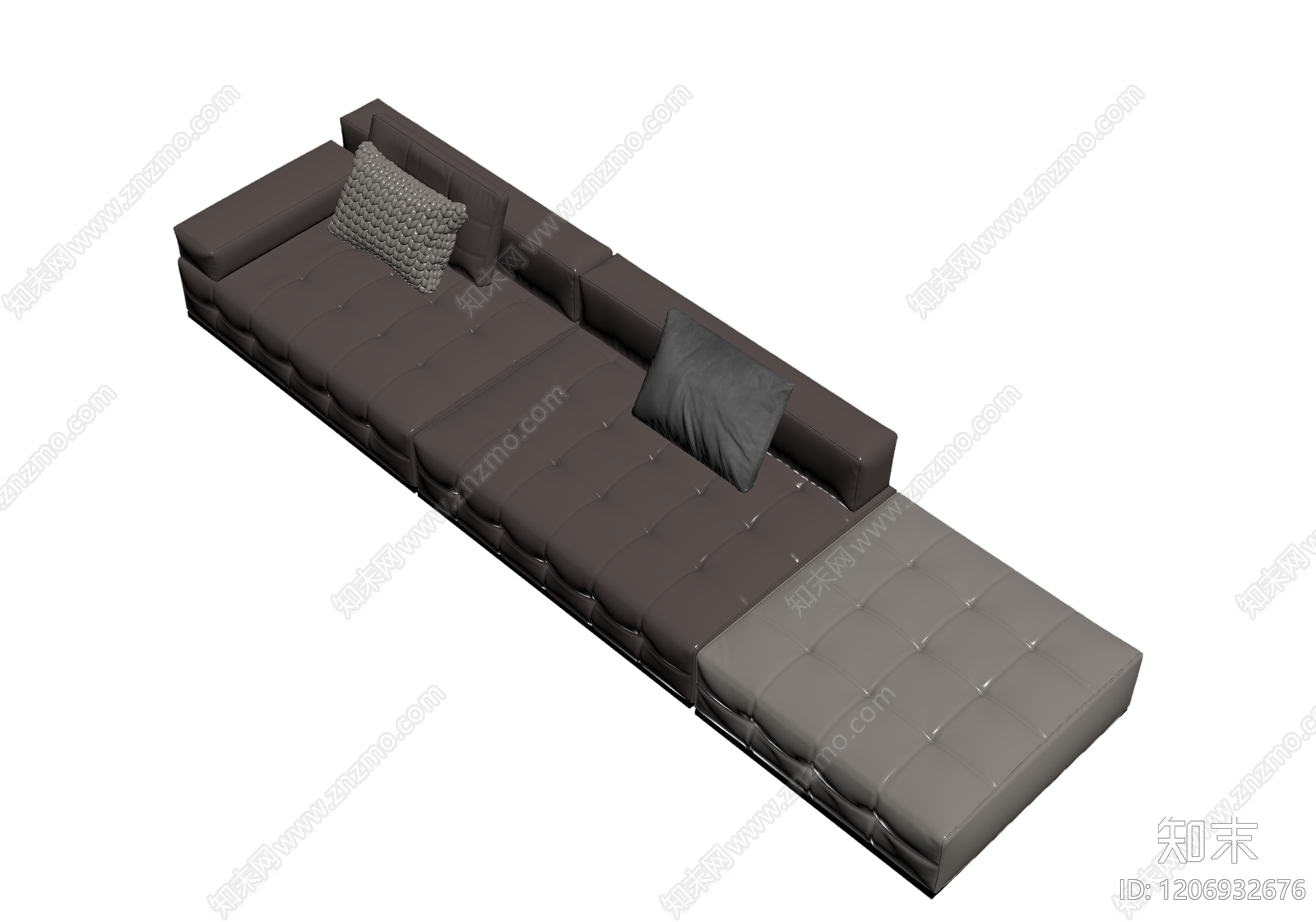 模块化沙发组合3D模型下载【ID:1206932676】