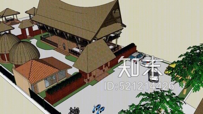 巴厘华东SU模型下载【ID:521214426】