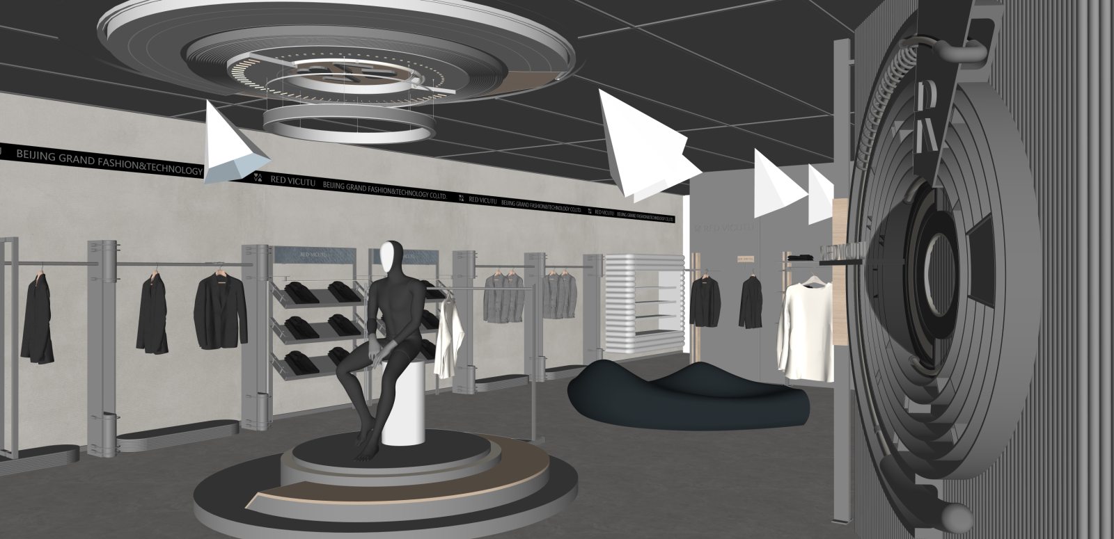 现代服装店SU模型下载【ID:1216026508】
