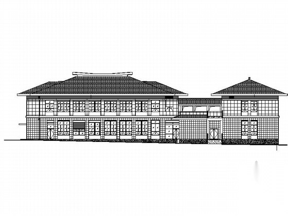 [湖北]三层书法院建筑设计方案图cad施工图下载【ID:160724157】