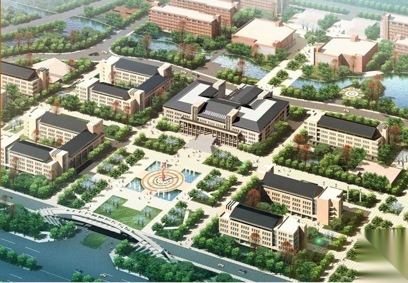 [山东]五层现代风格大学图书馆建筑设计方案文本施工图下载【ID:166553169】